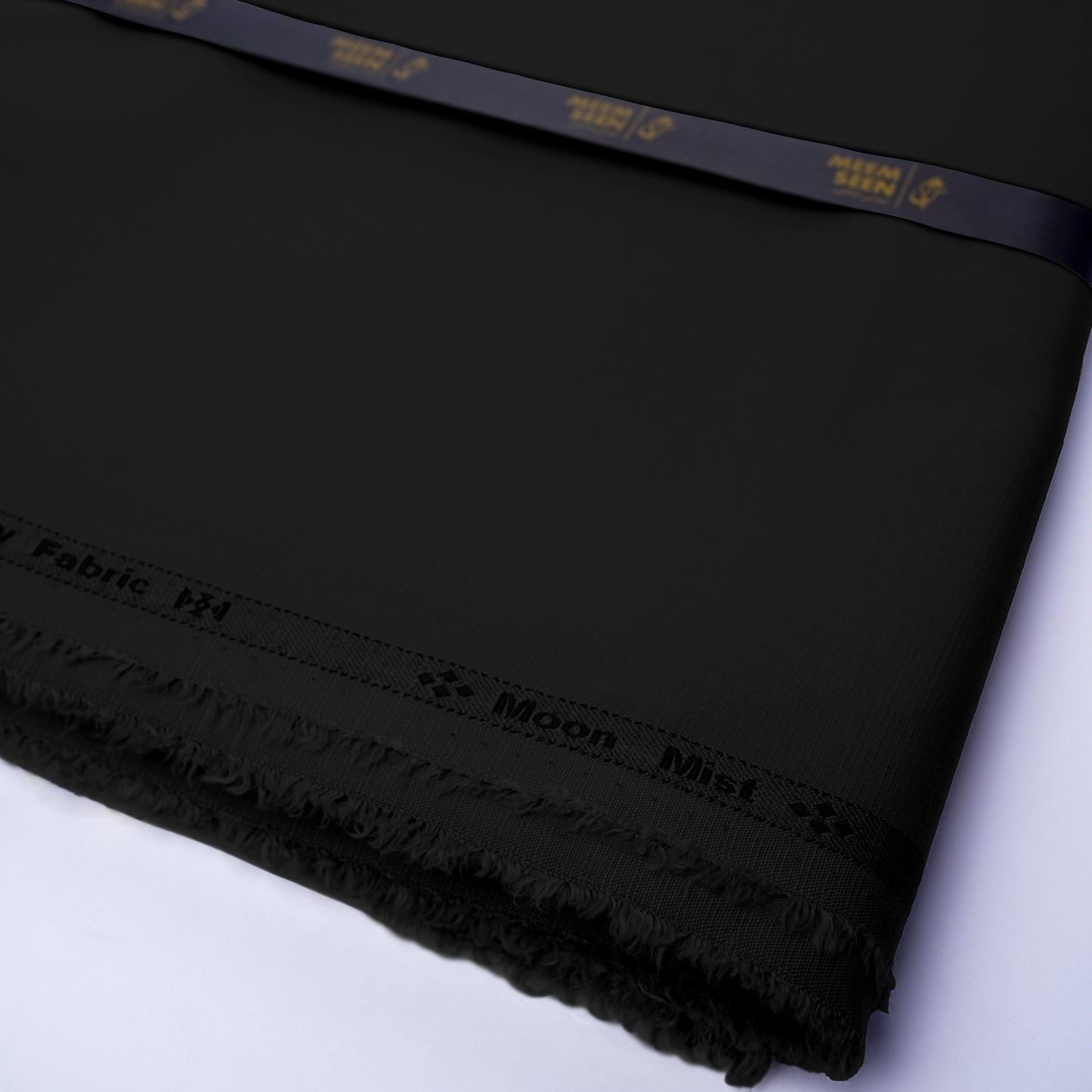 Moon Mist Wash & Wear, Checkered Dobby Design Soft Finish with Matt Look Black