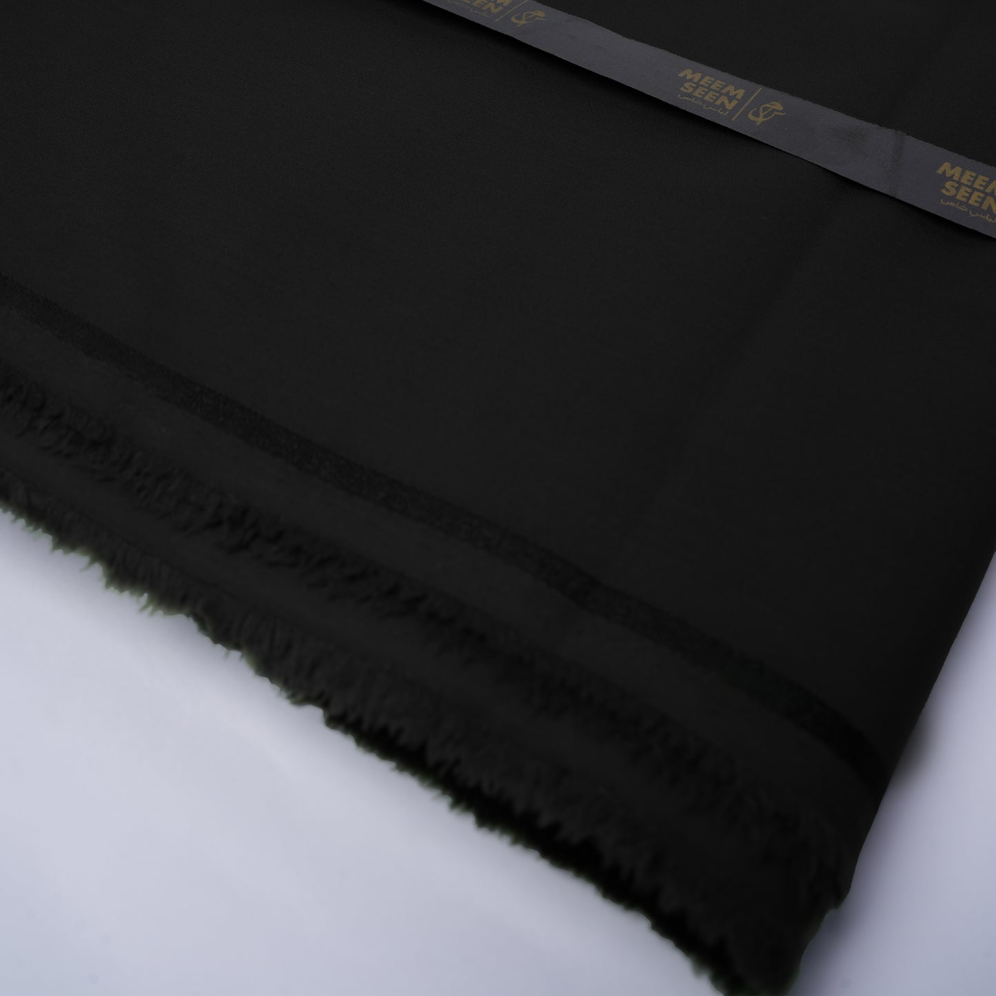 Wash & Wear Unstitched Fabric for Men -Black