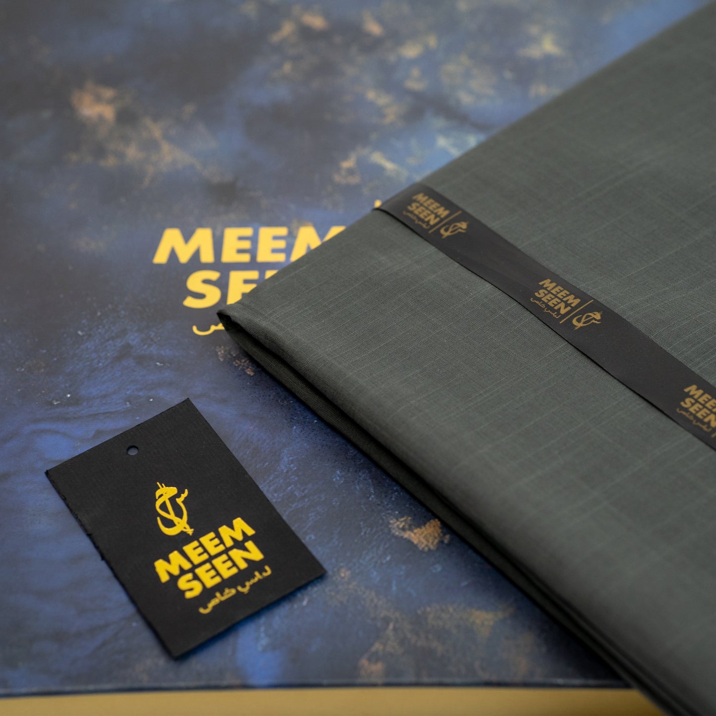 Tiger Cotton Slub | Charcoal Self-Design Silver Finish (54” Width)