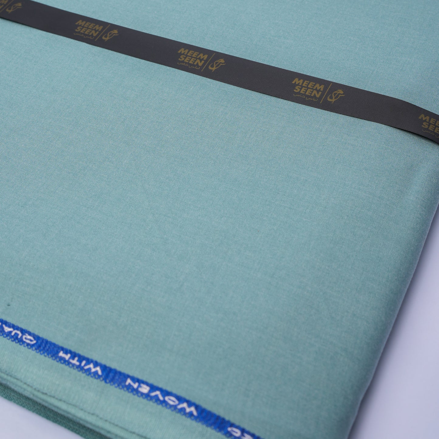 Bekson Wash & Wear, Wrinkle Resistant, Self Design Soft Finish DUSTY TEAL