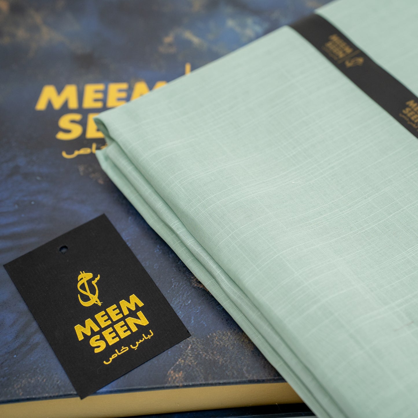 Tiger Cotton Slub | Self-Design Silver Finish (54” Width) Pastel Green