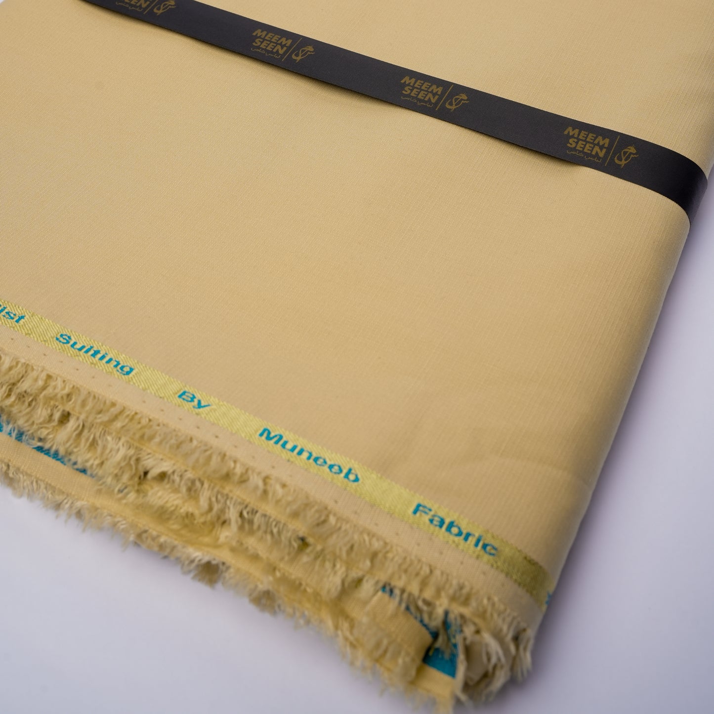 Moon Mist Wash & Wear, Checkered Dobby Design Soft Finish with Matt Look SAND