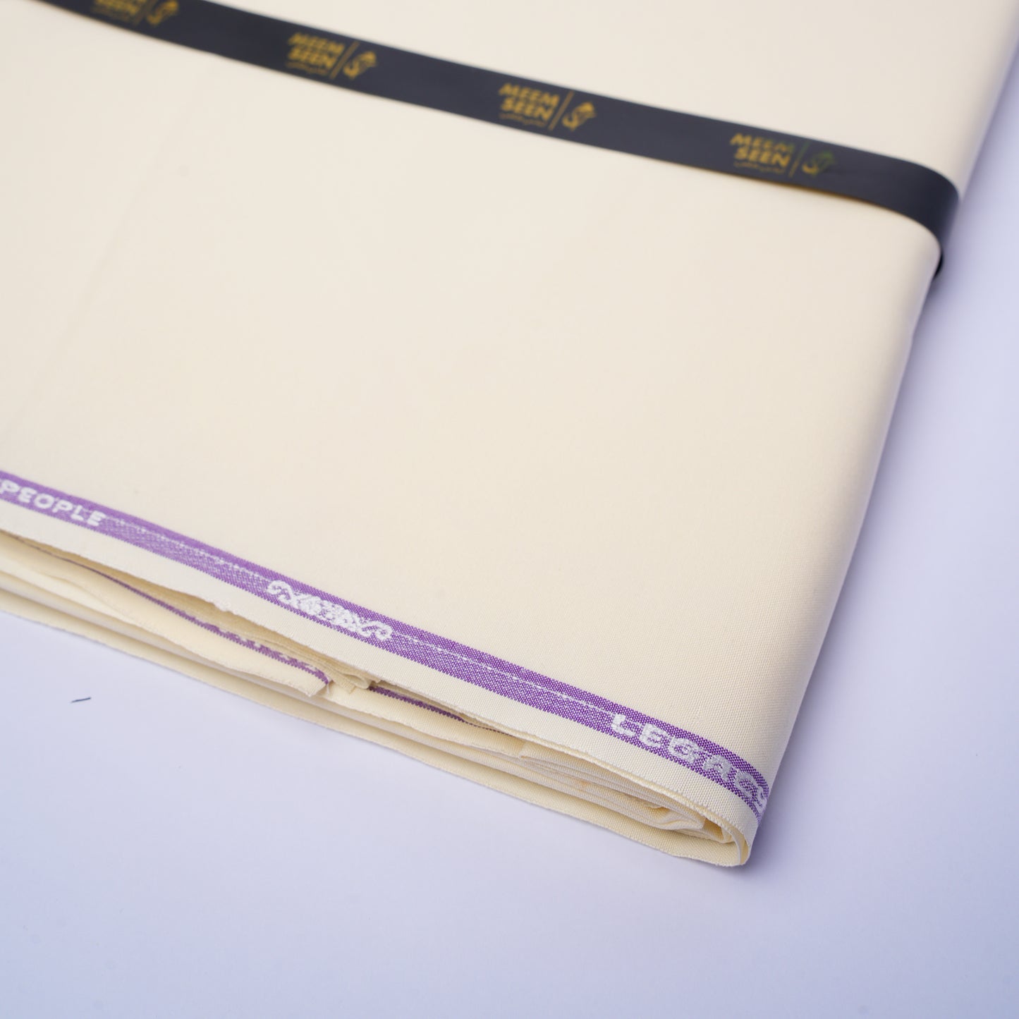 Legacy Boski, Wrinkle Resistant Poly Viscose Blend with Glossy Smooth Finish Cream