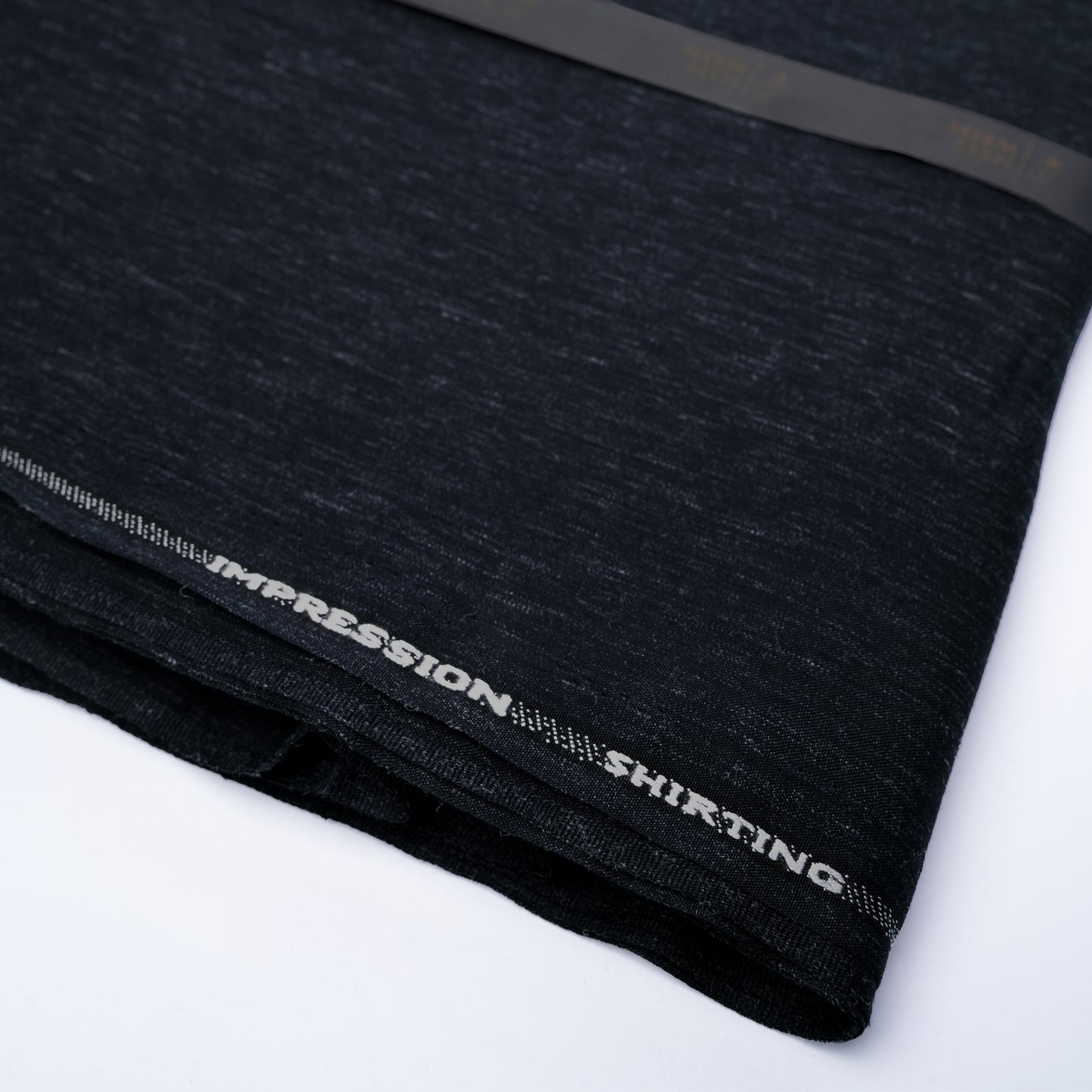 Impression Wash & Wear, Self Design Poly Viscose Blend with Soft Finish Dark Navy Blue