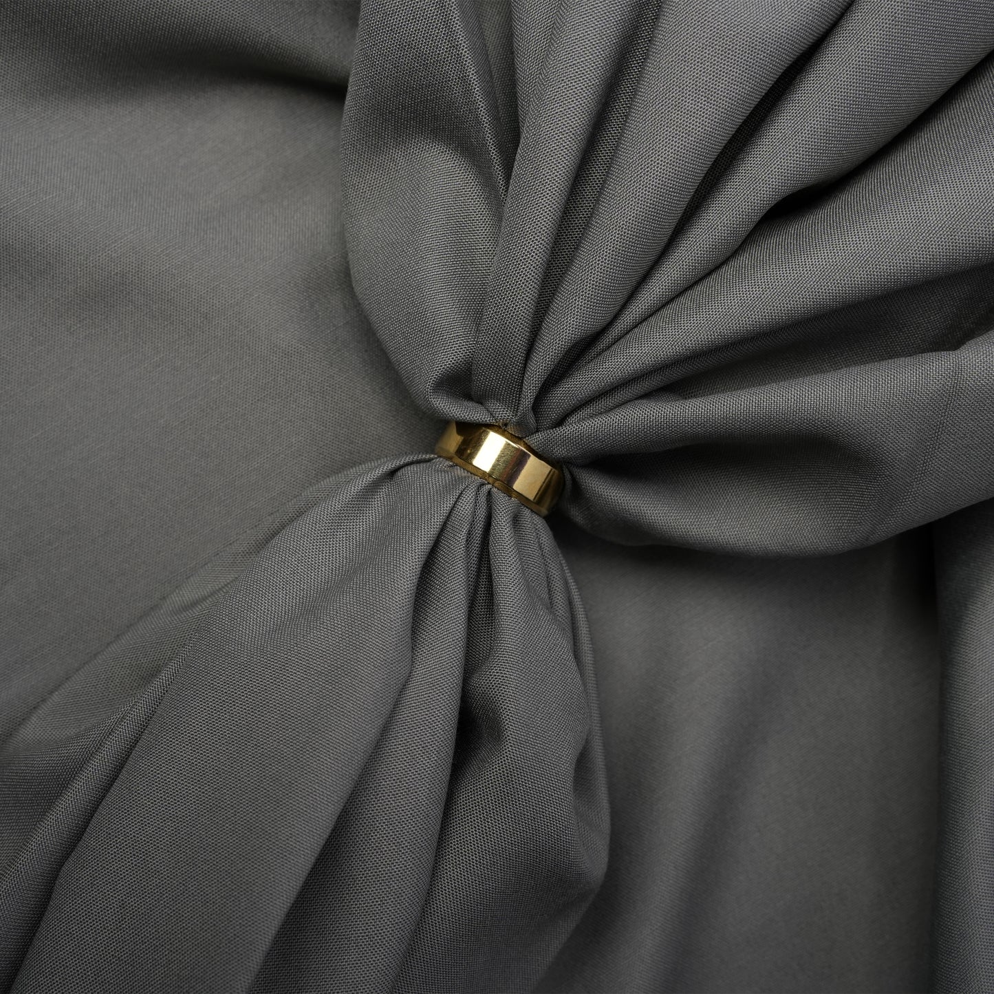 Legacy Boski, Ash Grey Wrinkle Resistant Poly Viscose Blend with Glossy Smooth Finish 