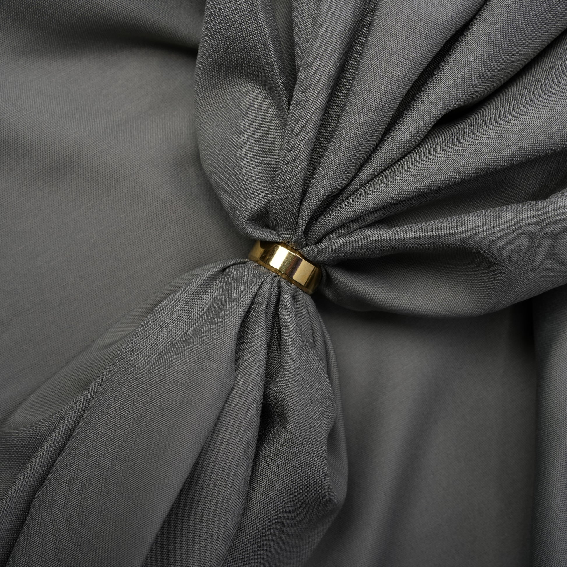 Legacy Boski, Ash Grey Wrinkle Resistant Poly Viscose Blend with Glossy Smooth Finish 