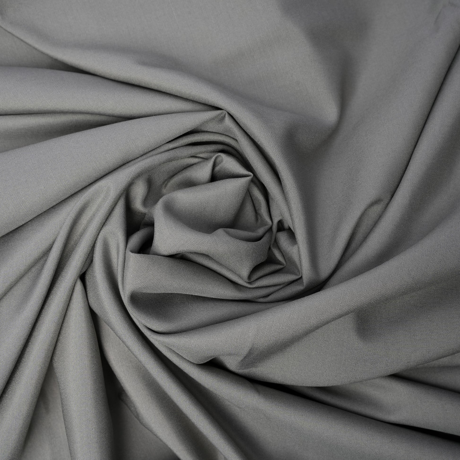 Ash Grey Legacy Boski, Wrinkle Resistant Poly Viscose Blend with Glossy Smooth Finish 