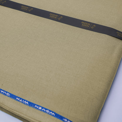 BEIGE BROWN Bekson Wash & Wear, Wrinkle Resistant, Self Design Soft Finish 