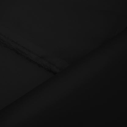 Black Delicate Twill/Satin | Wrinkle-Resistant Pima Cotton (54” Width) 