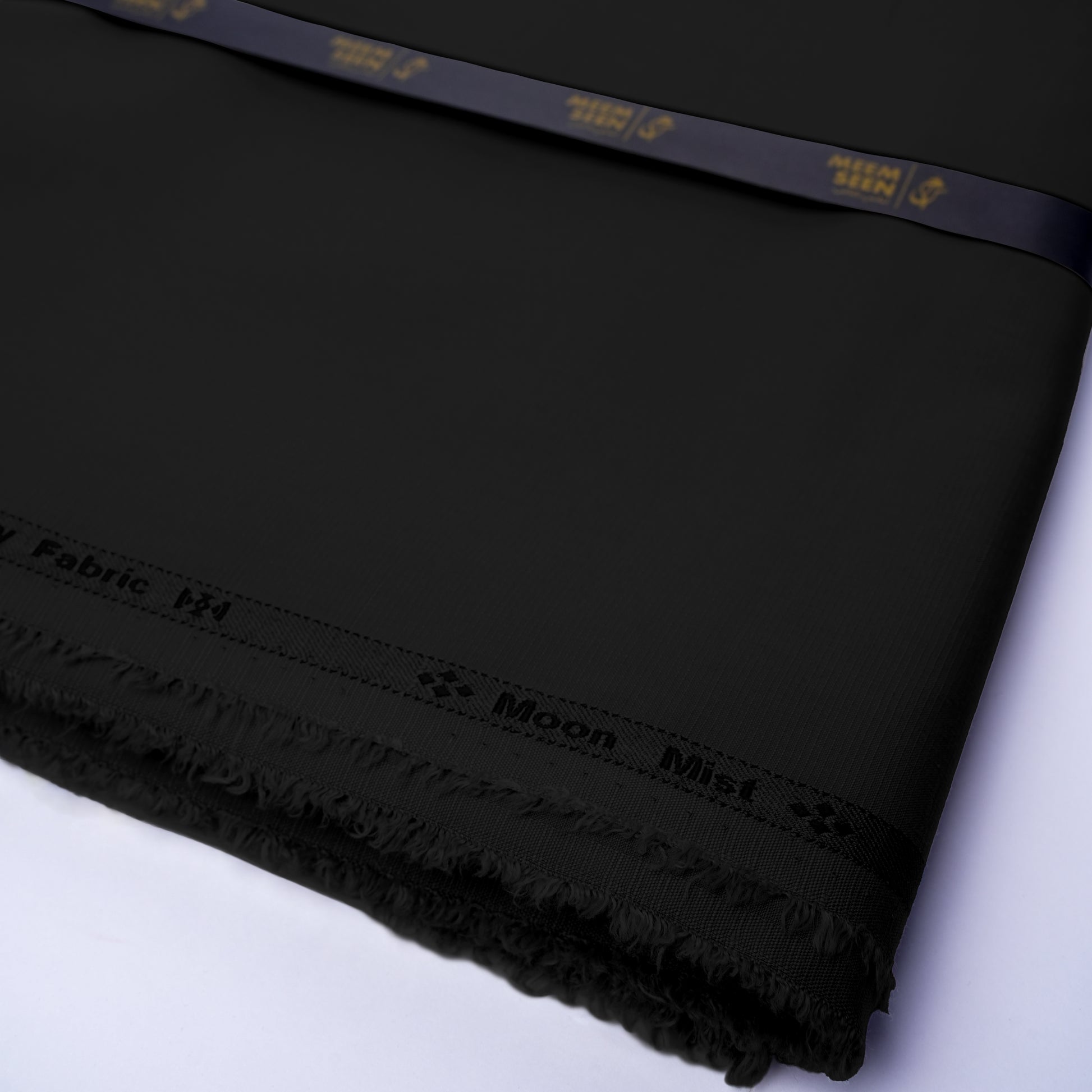 Moon Mist Wash & Wear, Checkered Dobby Design Soft Finish with Matt Look Black 