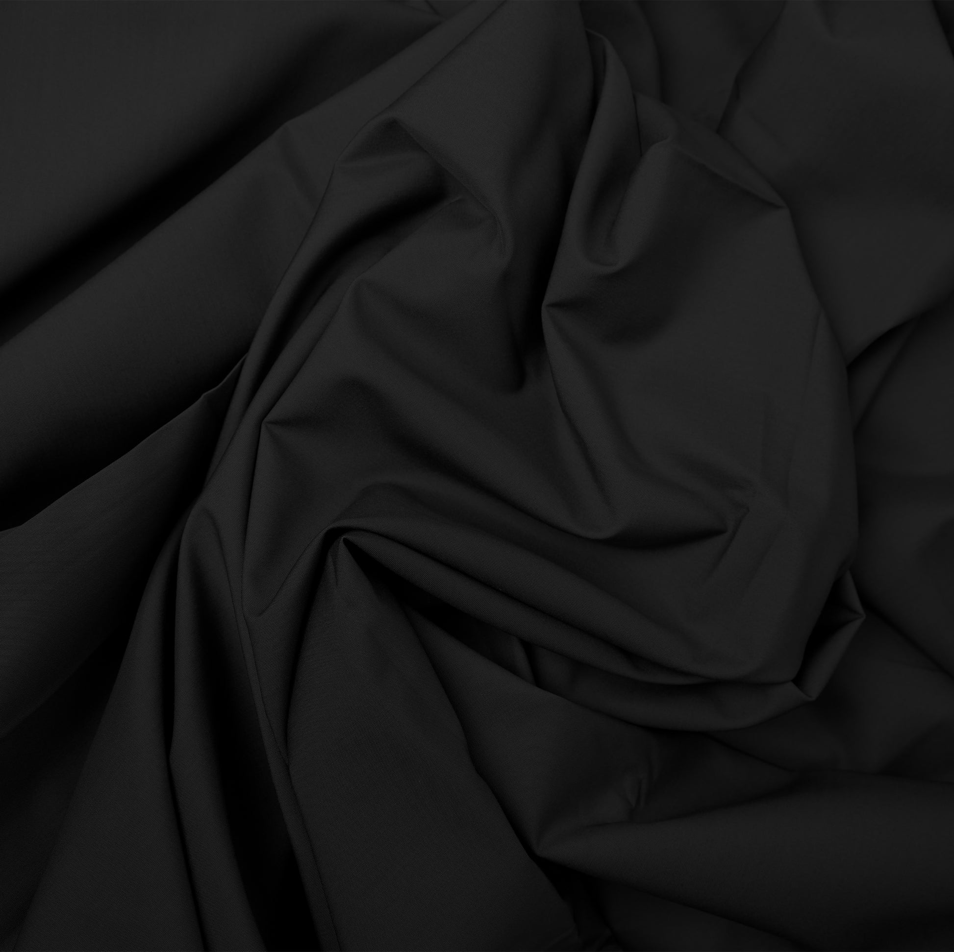 Black Wash & Wear Unstitched Fabric for Men 