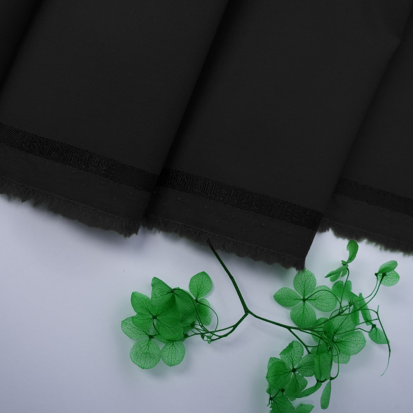 Wash & Wear Black Unstitched Fabric for Men 