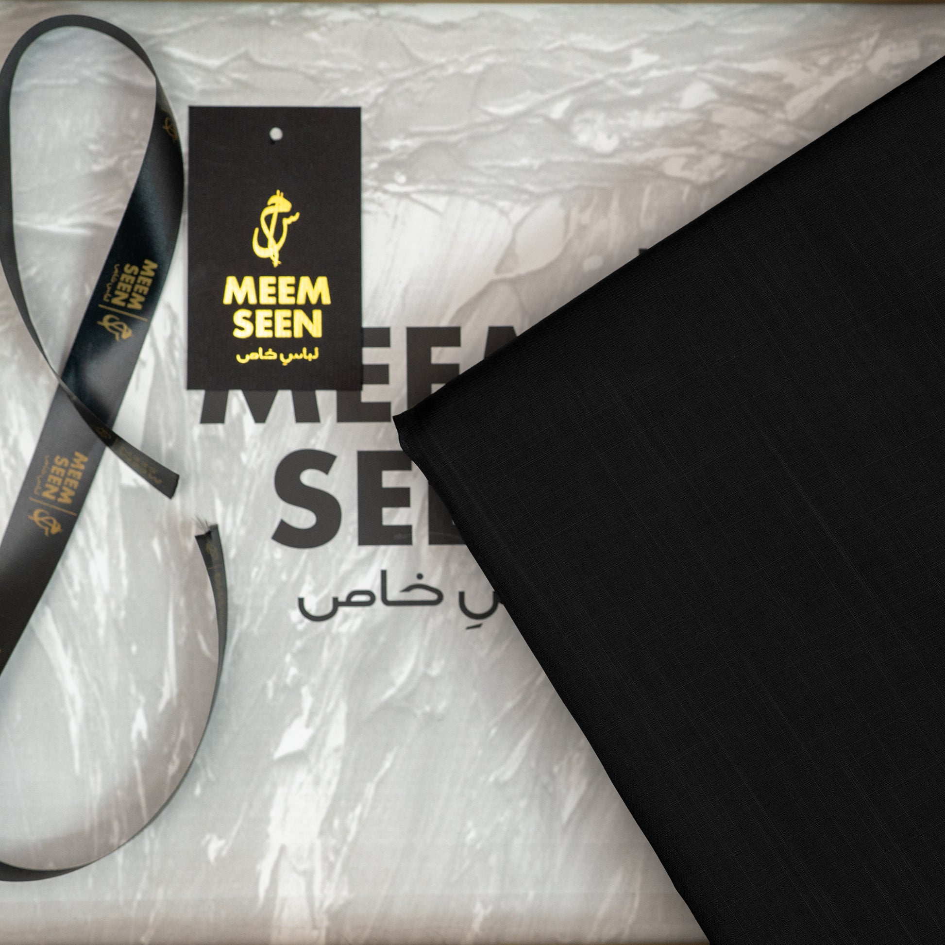 Tiger Cotton Slub | Self-Design Silver Finish (54” Width) Black 