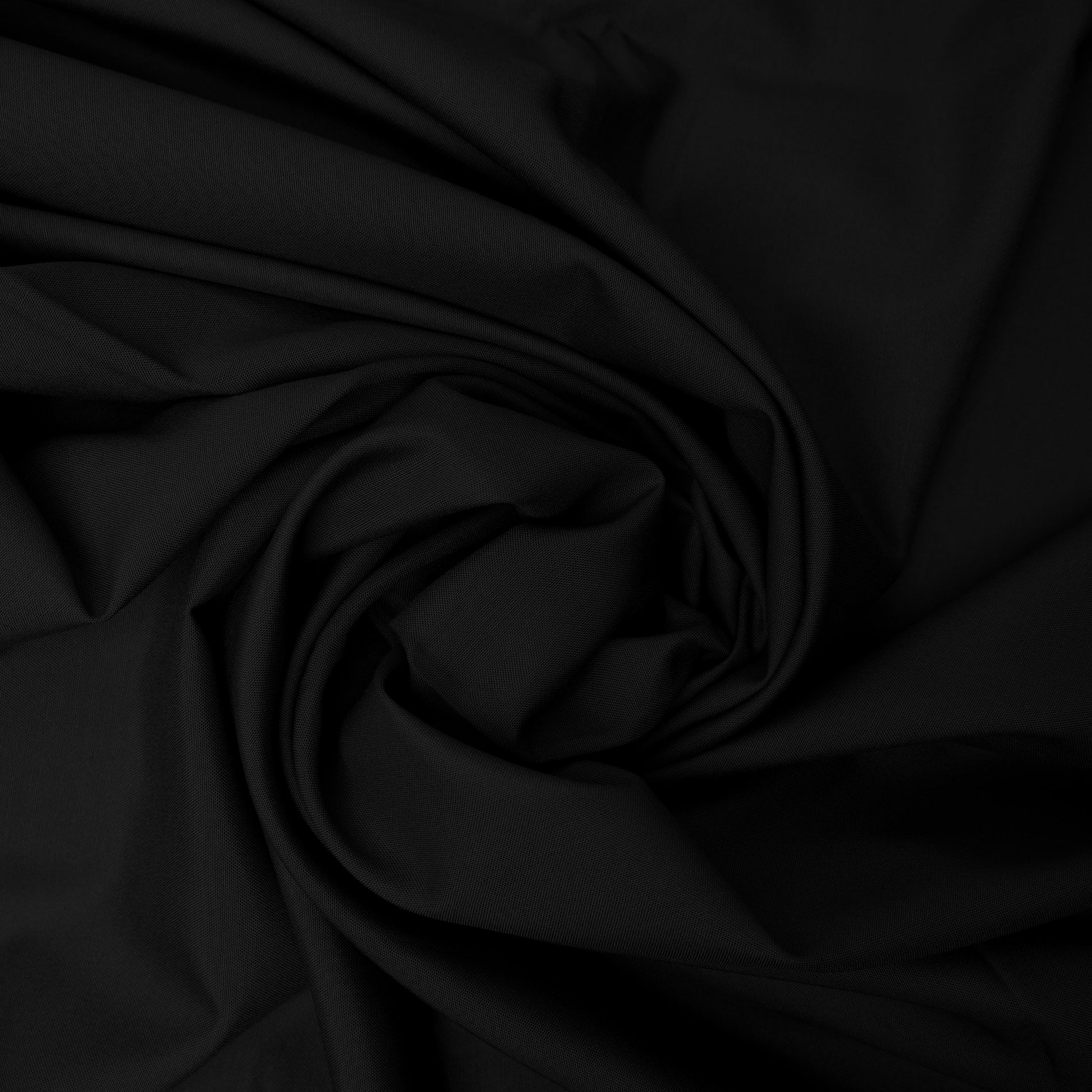 Black Legacy Boski, Wrinkle Resistant Poly Viscose Blend with Glossy Smooth Finish 