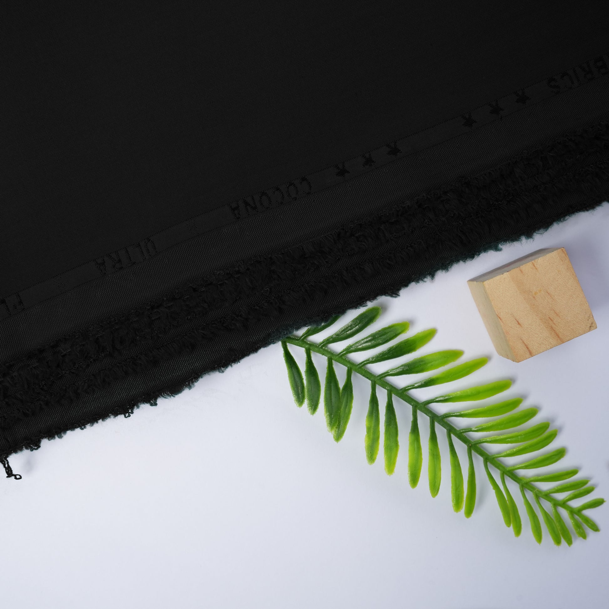 Black Cocona Wash & Wear, Wrinkle Free, Silky Soft Finish with Matt Look 