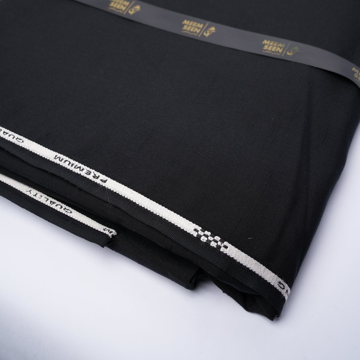 Almirah Wash & Wear, Twisted Slub Design with Soft Velvety Finish & Matt Look Black 