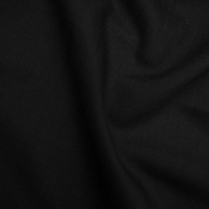 Black Lagman Wool, Wrinkle Resistant PVT Blend with Soft Smooth Finish and Glowy Look 