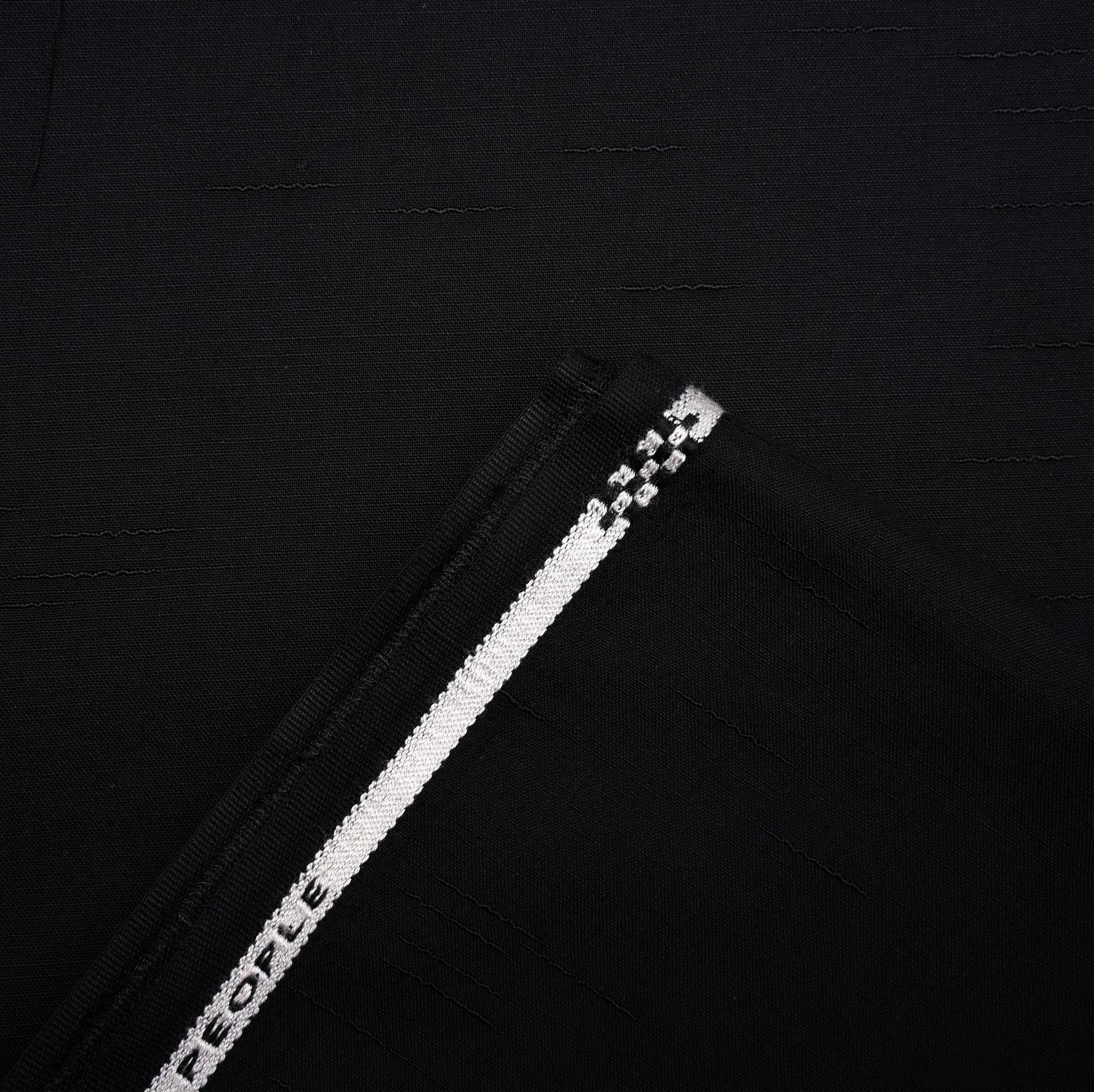 Black Almirah Wash & Wear, Twisted Slub Design with Soft Velvety Finish & Matt Look 