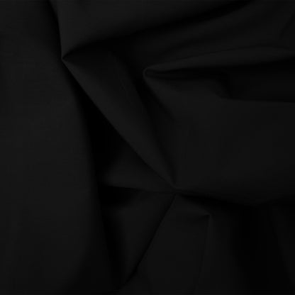 Cocona Wash & Wear, Black Wrinkle Free, Silky Soft Finish with Matt Look 