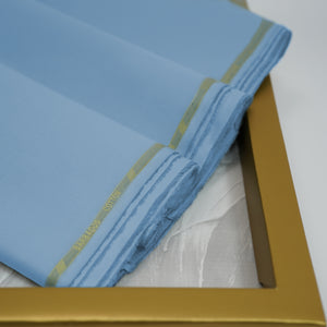 Barbados Silver Touch | Blue Wrinkle-Resistant Pima Cotton (54” Width) 