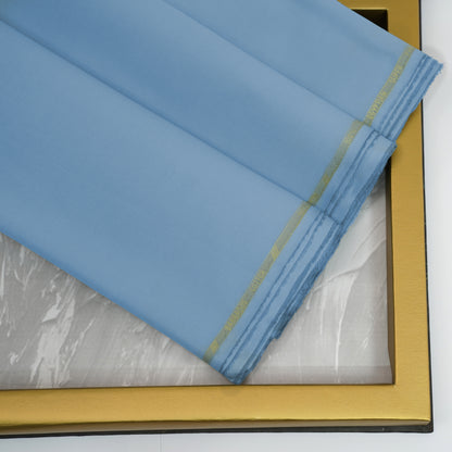 Blue Barbados Silver Touch | Wrinkle-Resistant Pima Cotton (54” Width) 