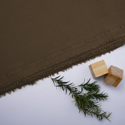 Brown Cocona Wash & Wear, Wrinkle Free, Silky Soft Finish with Matt Look 