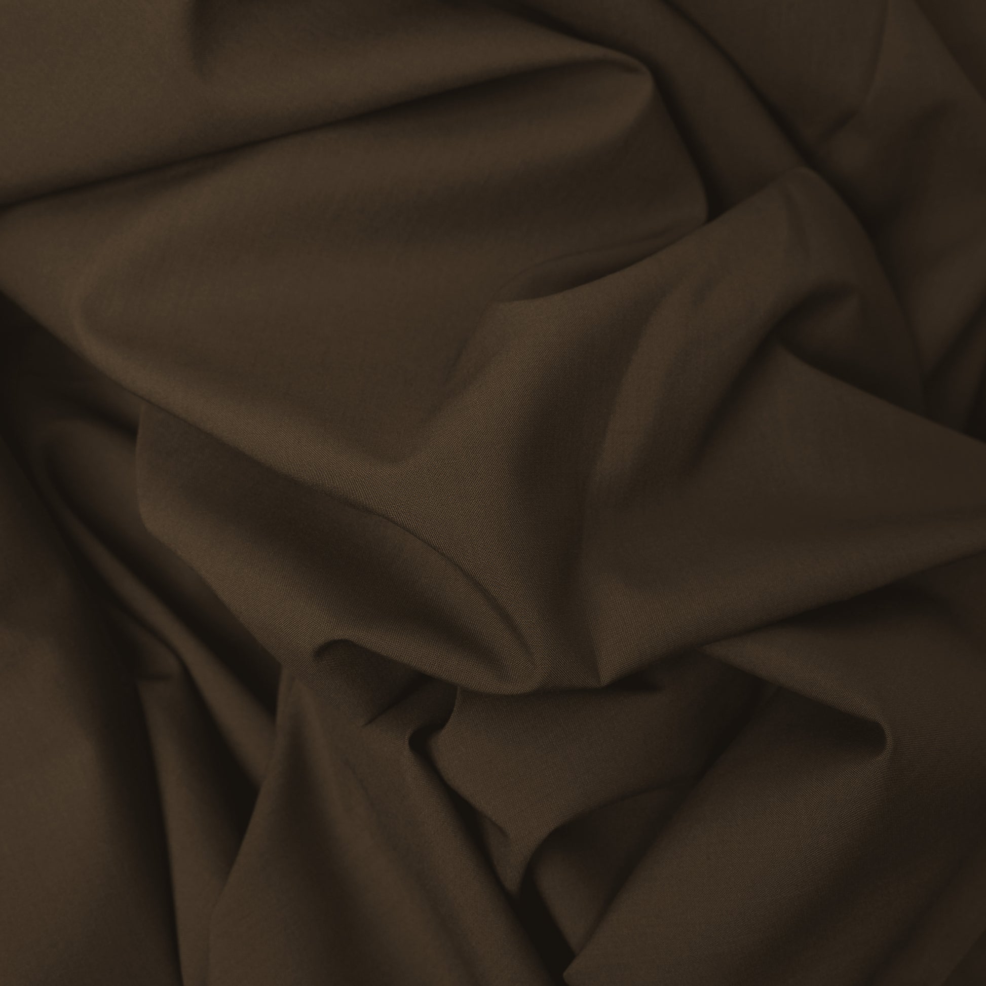 Cocona Wash & Wear, Brown Wrinkle Free, Silky Soft Finish with Matt Look 