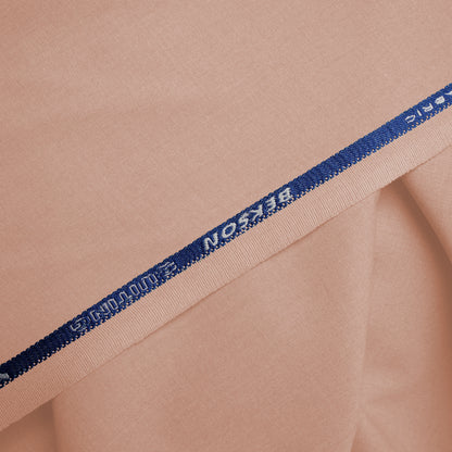 Bekson Wash & Wear, Wrinkle Resistant, Self Design Soft Finish CORAL