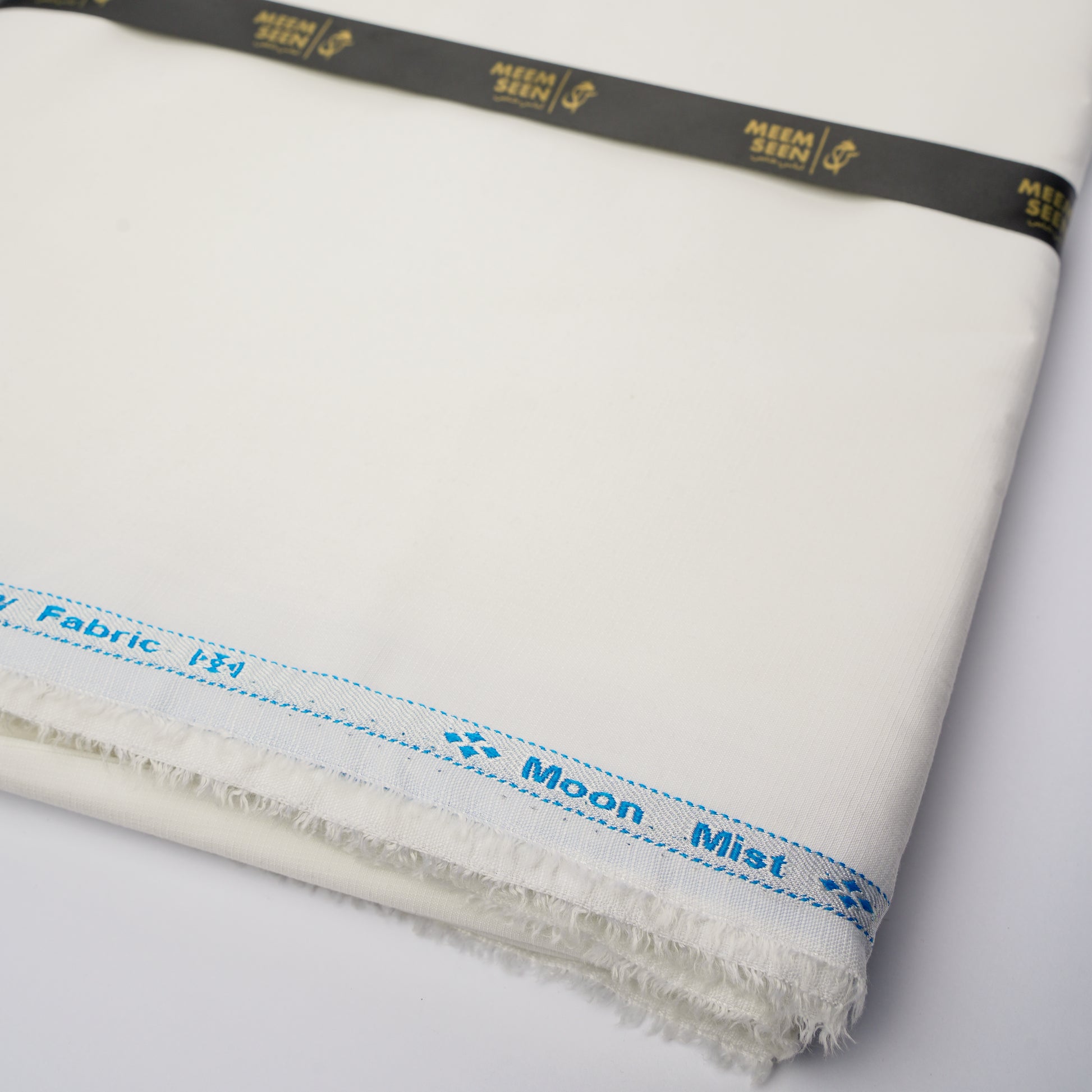 Moon Mist Wash & Wear, Checkered Dobby Design Soft Finish with Matt Look Cream  