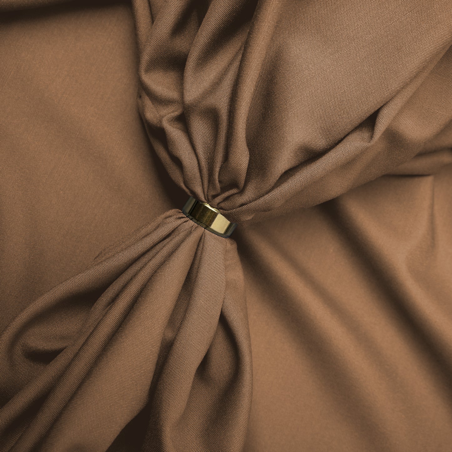 Legacy Boski, Wrinkle Resistant Poly Viscose Blend with Glossy Smooth Finish - Camel Brown