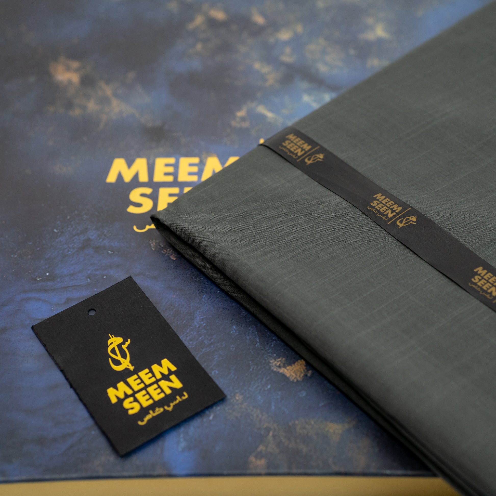 Tiger Cotton Slub | Charcoal Self-Design Silver Finish (54” Width) 