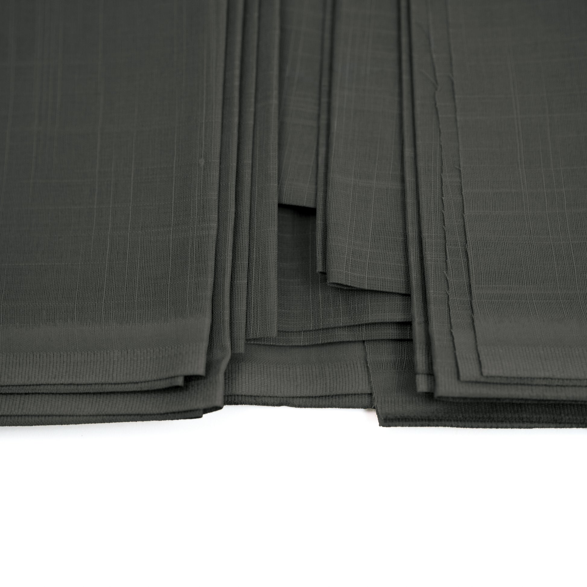 Tiger Cotton Slub | Self-Design Silver Finish (54” Width) Charcoal 