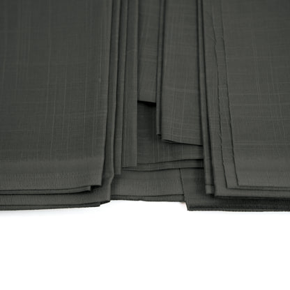 Tiger Cotton Slub | Self-Design Silver Finish (54” Width) Charcoal 