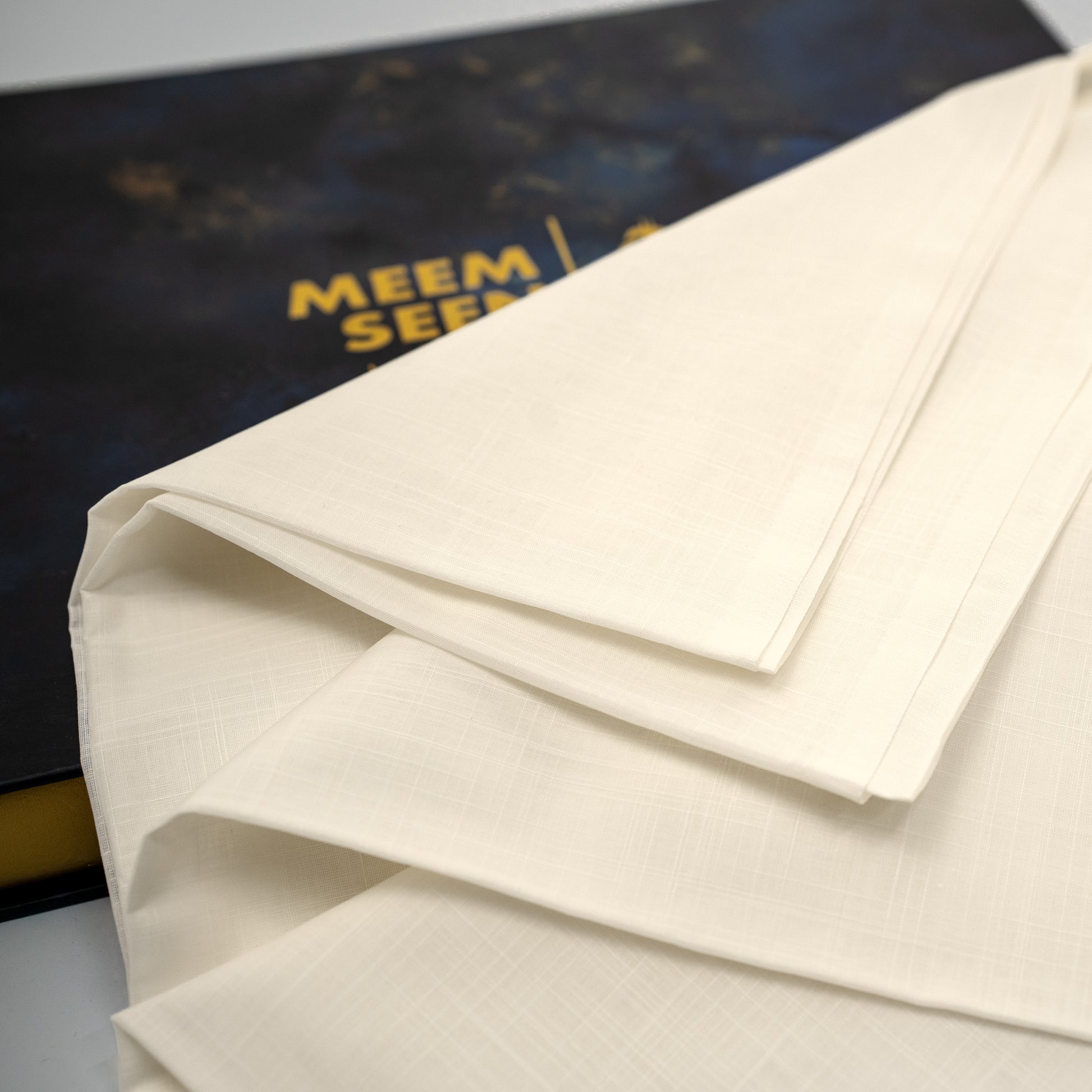 Tiger Cotton Slub | Self-Design Silver Finish (54” Width) Cream Color 