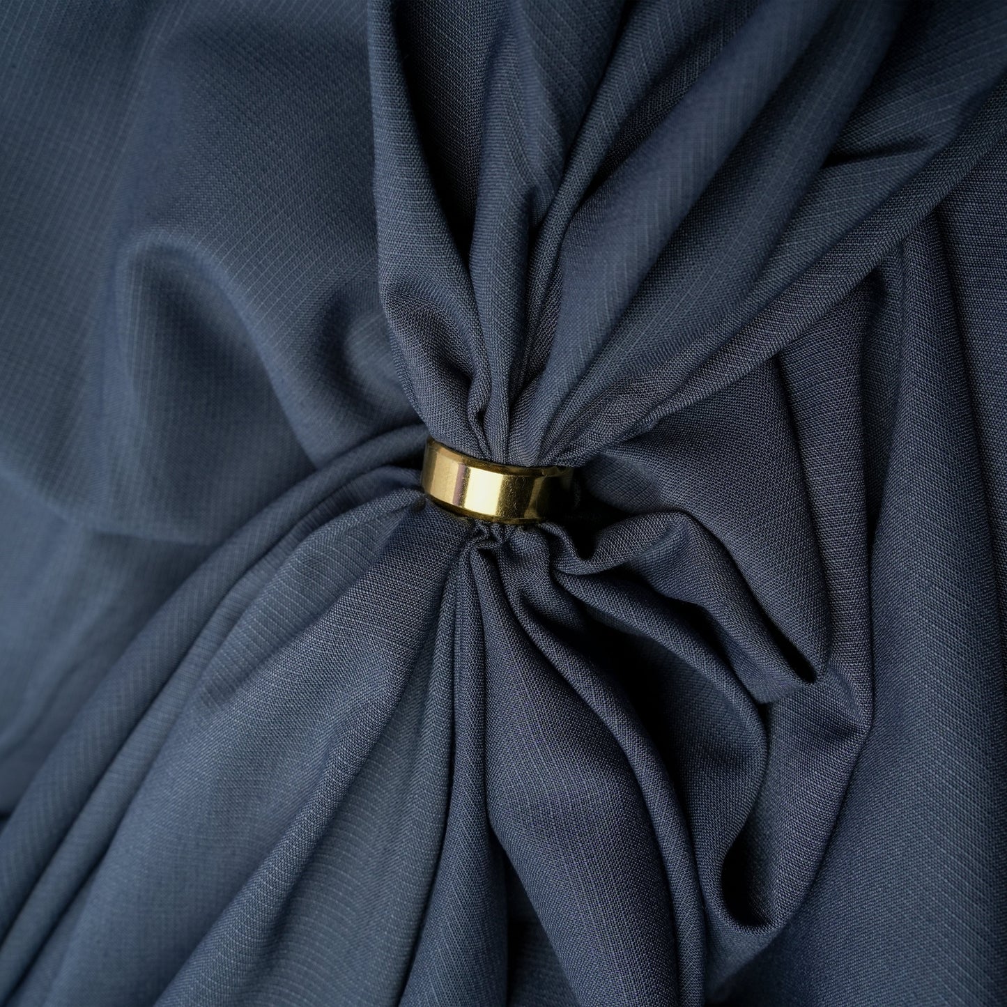 Moon Mist Wash & Wear, DARK INDIGO Checkered Dobby Design Soft Finish with Matt Look