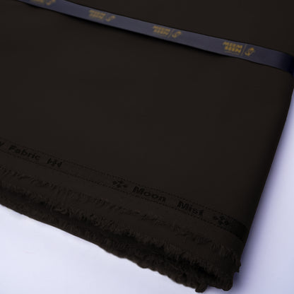 Moon Mist Wash & Wear, Checkered Dobby Design Soft Finish with Matt Look Deep Brown