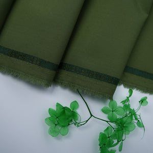 Red Horse – Dark Green Premium Poly Viscose Wash & Wear Unstitched Fabric for Men 