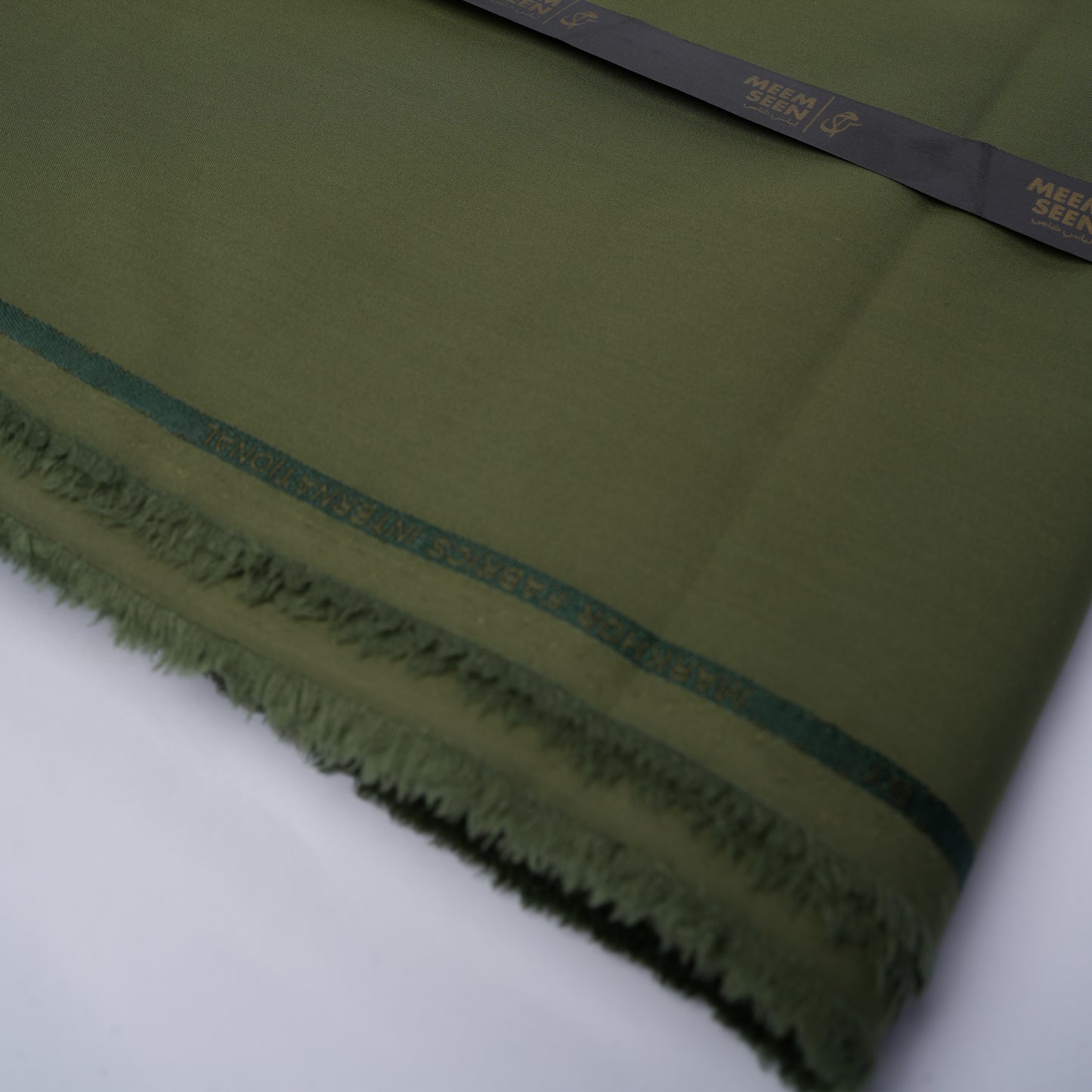 Red Horse – Premium Poly Viscose Wash & Wear Unstitched Fabric for Men - Dark Green