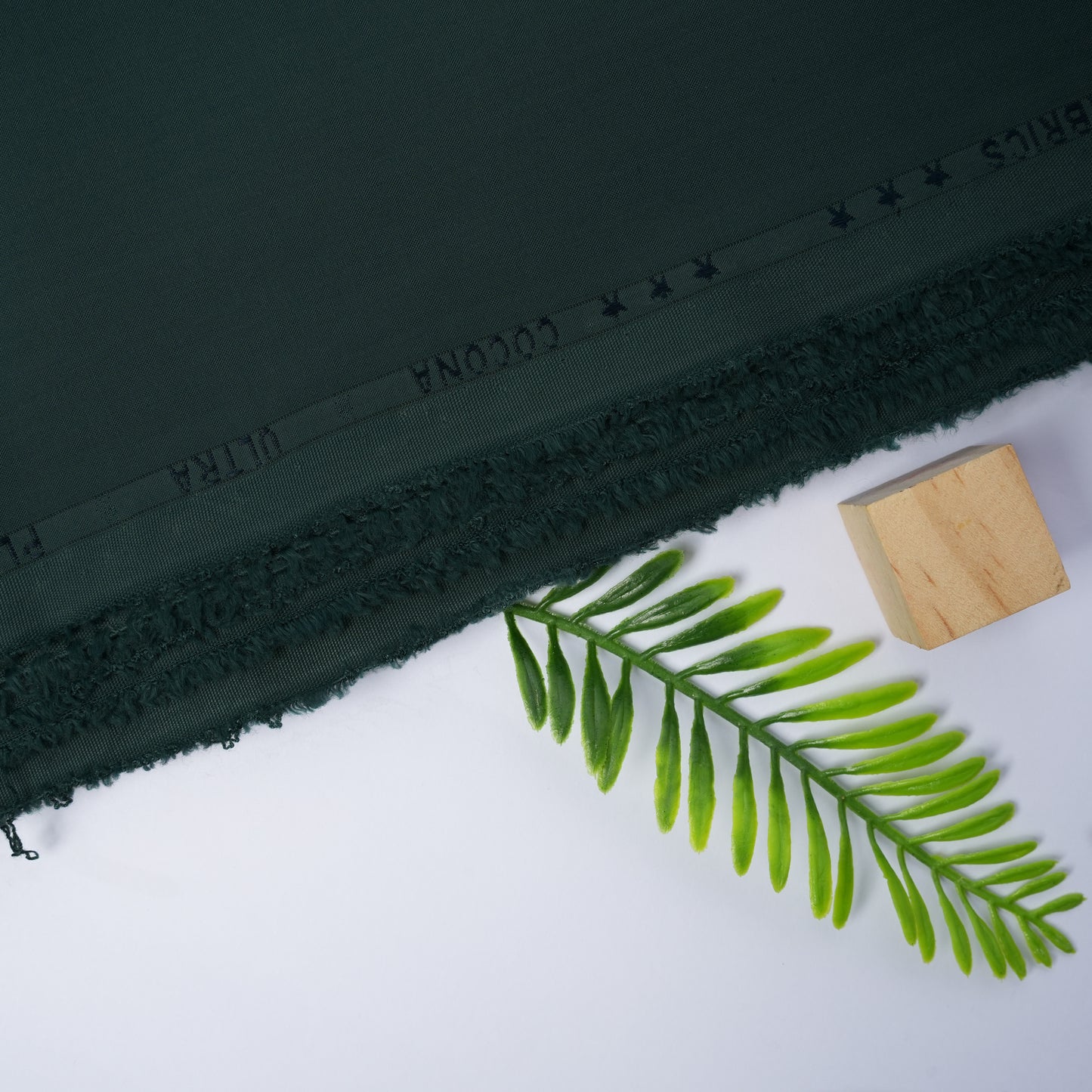 Dark Green Cocona Wash & Wear, Wrinkle Free, Silky Soft Finish with Matt Look 