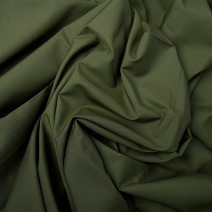 Red Horse – Premium Poly Viscose Wash & Wear - Dark Green Unstitched Fabric for Men 