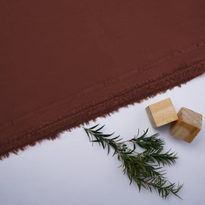 Cocona Wash & Wear, Wrinkle Free, Silky Soft Finish with Matt Look - Deep Terracotta