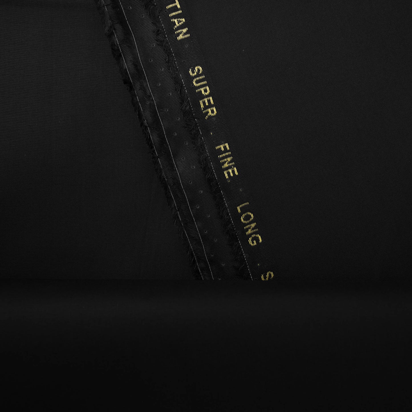 Emirates Classic Lattha | Structured Pima Cotton (54” Width) Black 