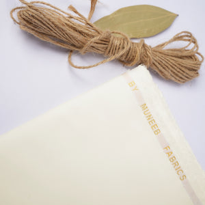 Emirates Classic Lattha | Cream Structured Pima Cotton (54” Width) 