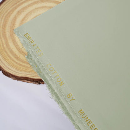 Emirates Classic Lattha | Dusty Light Green Structured Pima Cotton (54” Width) 
