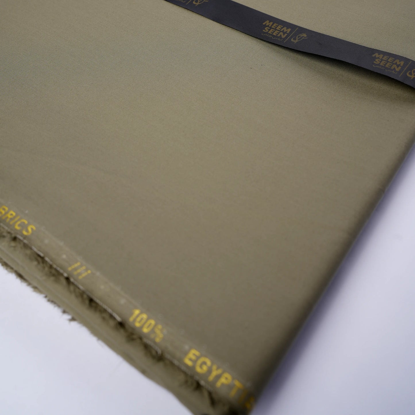 Muted Olive Emirates Classic Lattha | Structured Pima Cotton (54” Width) 