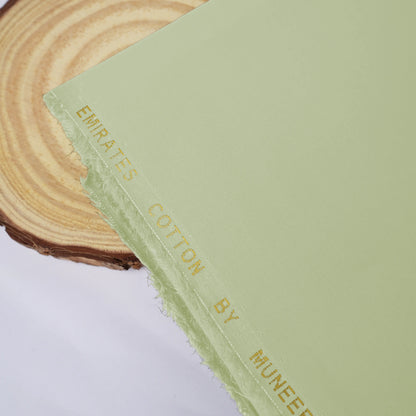 Pistachio Green Emirates Classic Lattha | Structured Pima Cotton (54” Width) 