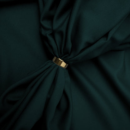 Legacy Boski, Emerald Green Wrinkle Resistant Poly Viscose Blend with Glossy Smooth Finish 