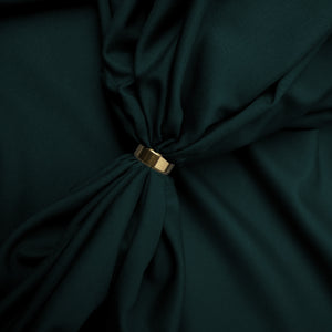 Legacy Boski, Emerald Green Wrinkle Resistant Poly Viscose Blend with Glossy Smooth Finish 