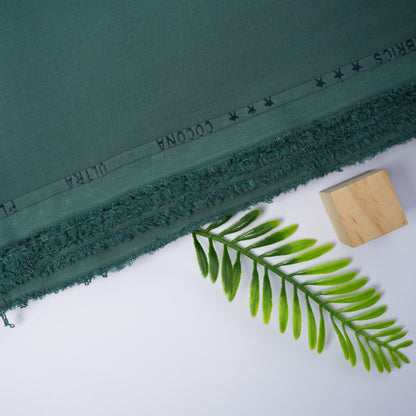 Green Cocona Wash & Wear, Wrinkle Free, Silky Soft Finish with Matt Look