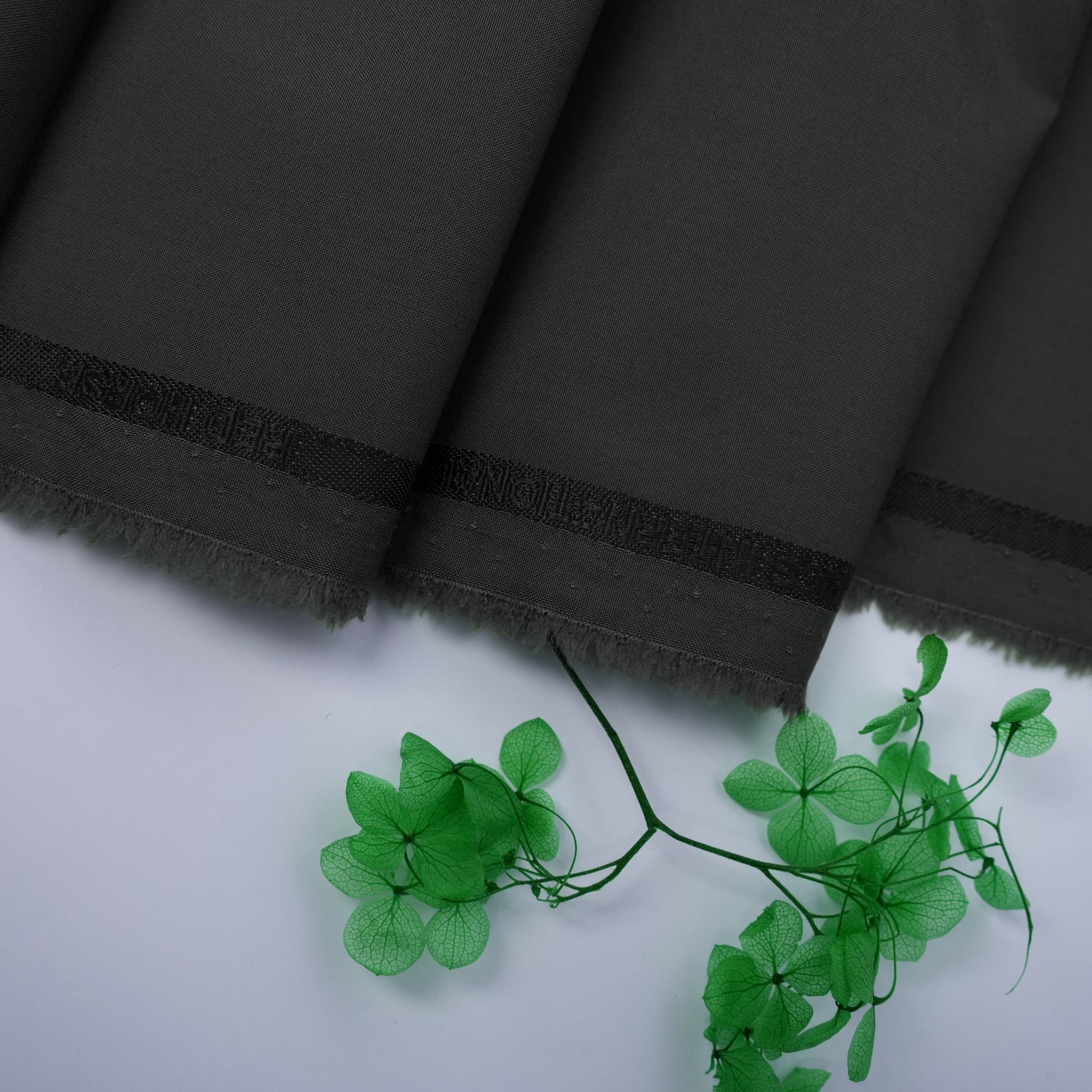 Red Horse – Grey Green Premium Poly Viscose Wash & Wear Unstitched Fabric for Men 